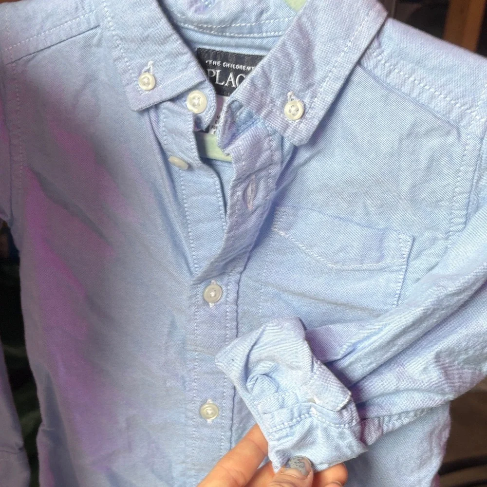 The Children’s Place Light Blue Button Down Shirt and The Children’s Place slack